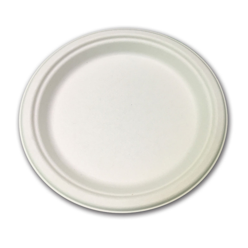 Plain round plates (Bagasse)