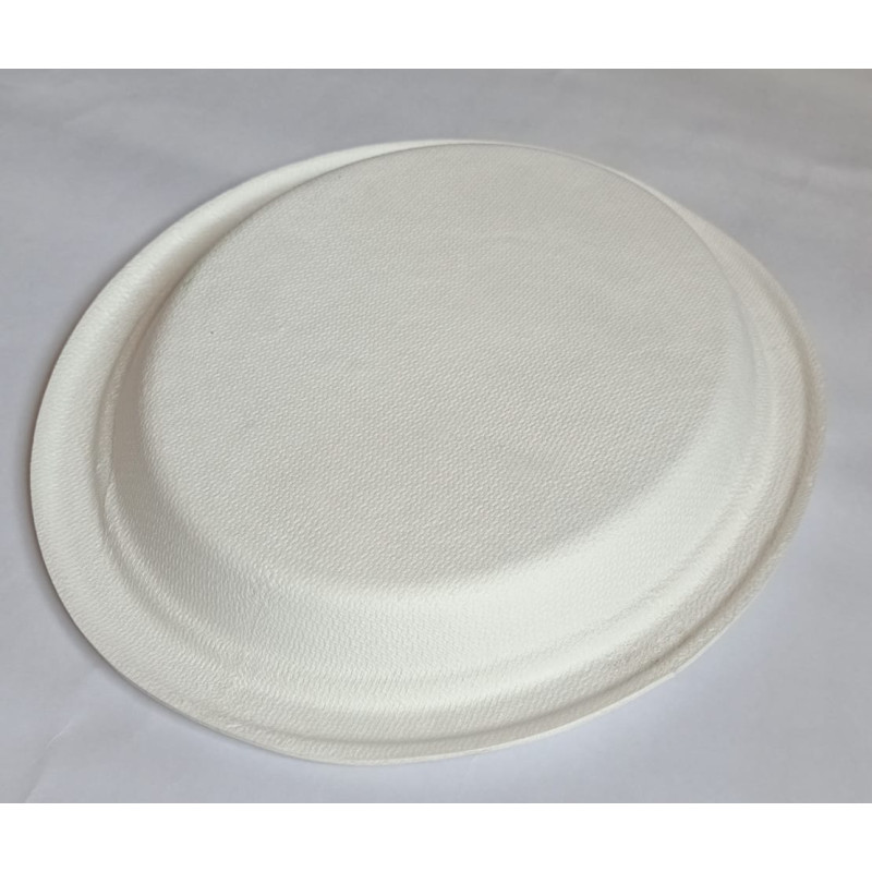 9" Plain oval plat (Bagasse)