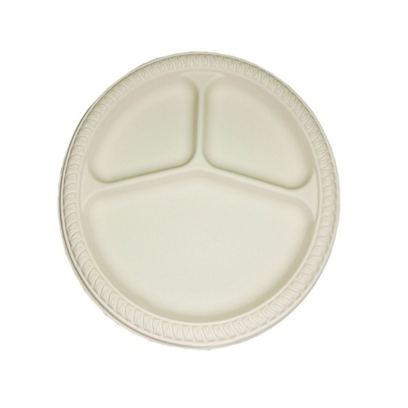 3CP Round plate (cornstarch)